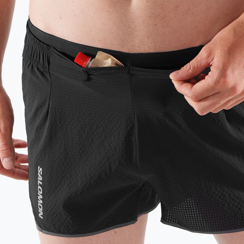 Pantaloni scurți de alergare pentru bărbați Salomon Sense Aero 3" deep black 5