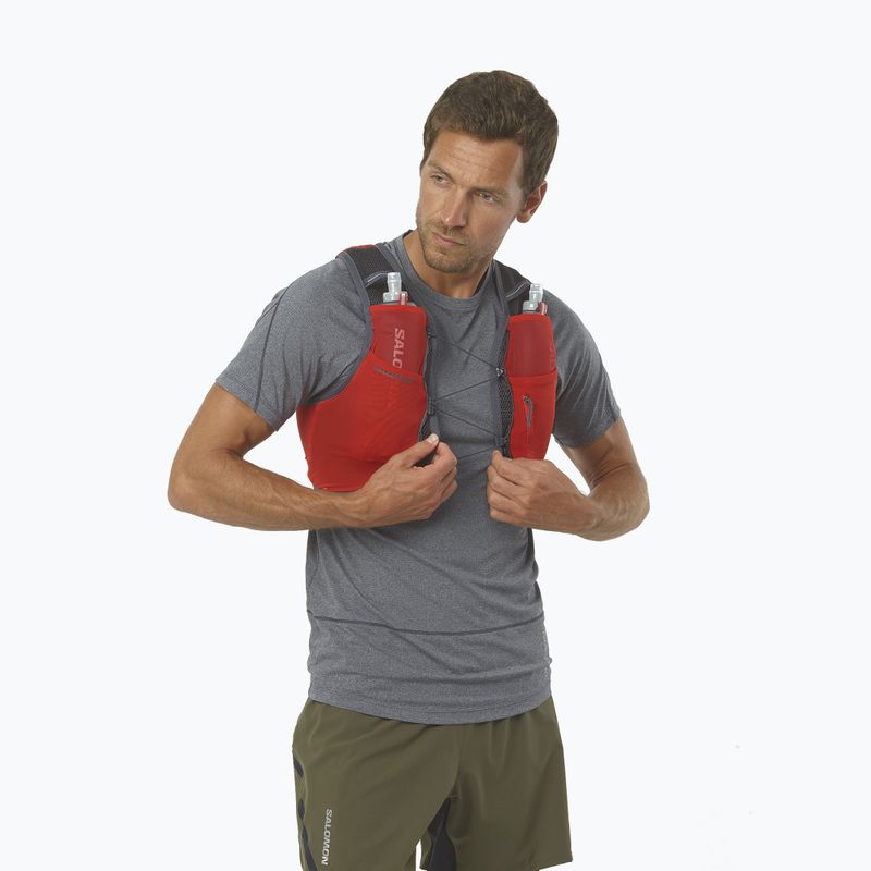 Salomon Active Skin 4 set rucsac de alergare roșu LC1909200 4