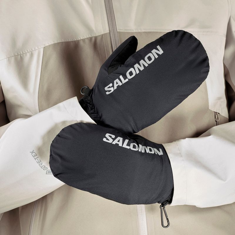 Mănuși Salomon Cross Warm Mitten deep black 4