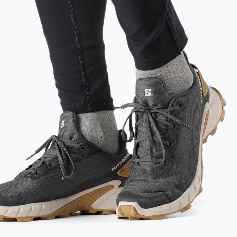 Pantofi de trail pentru bărbați Salomon Alphacross 4 gri L41724100 17