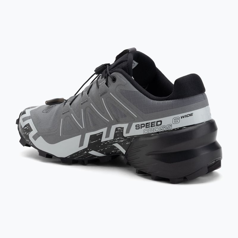 Pantofi de alergare bărbați Salomon Speedcross 6 Wide quiet shade/black/pearl blue 3