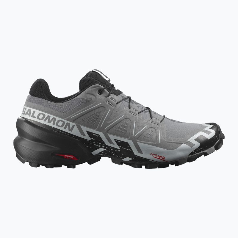Pantofi de alergare bărbați Salomon Speedcross 6 Wide quiet shade/black/pearl blue 2