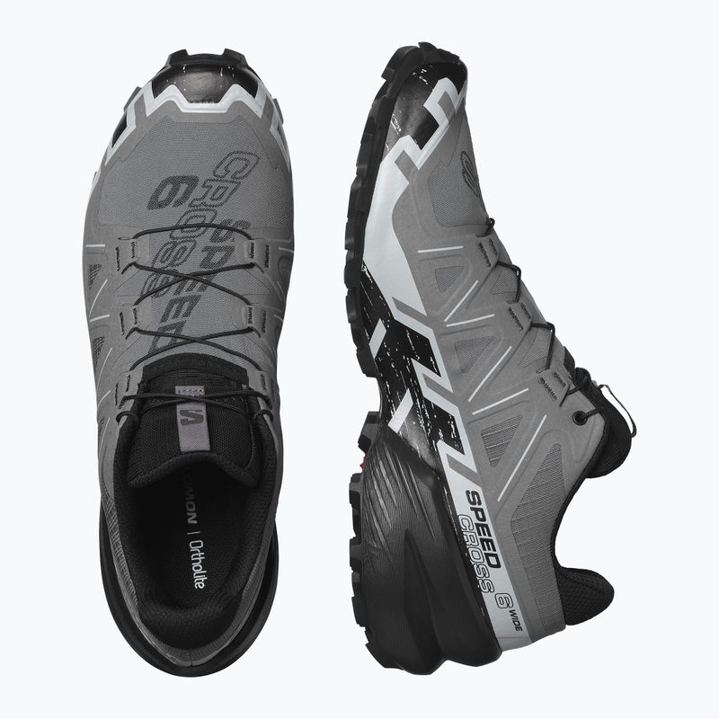 Pantofi de alergare bărbați Salomon Speedcross 6 Wide quiet shade/black/pearl blue 6