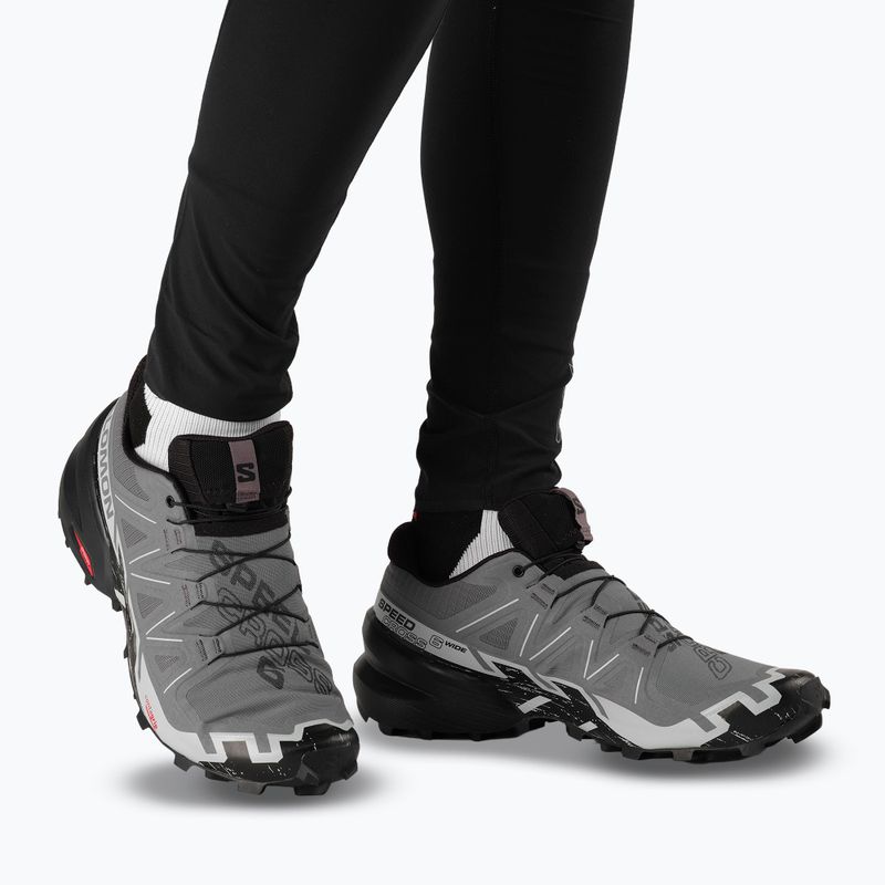 Pantofi de alergare bărbați Salomon Speedcross 6 Wide quiet shade/black/pearl blue 7