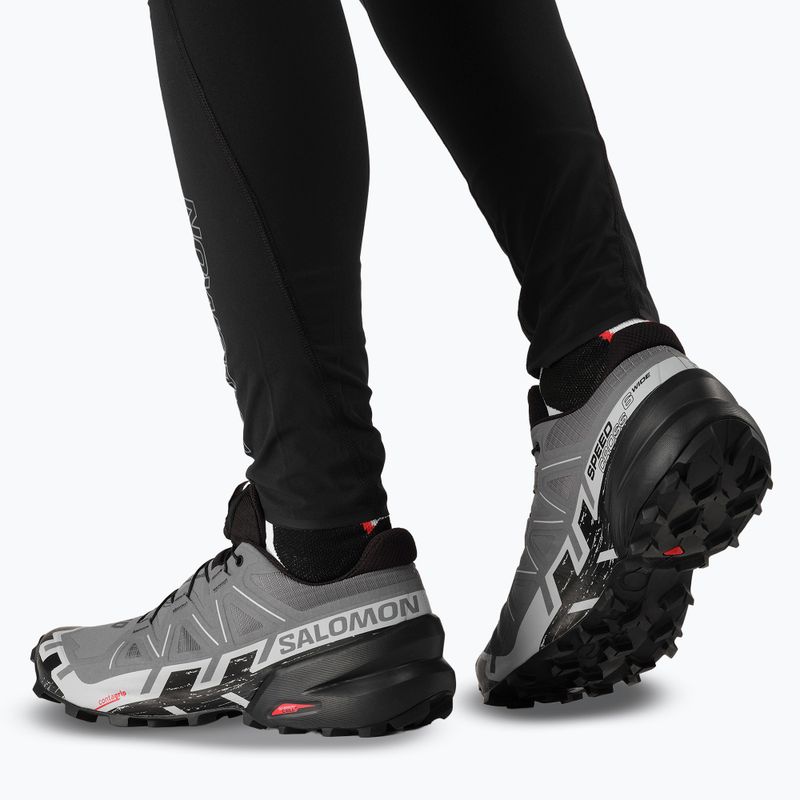 Pantofi de alergare bărbați Salomon Speedcross 6 Wide quiet shade/black/pearl blue 8