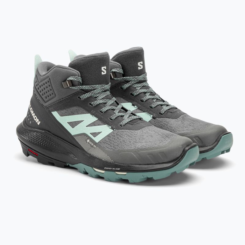 Salomon Outpulse Mid GTX cizme de trekking pentru femei ebony/qush/ebony 4