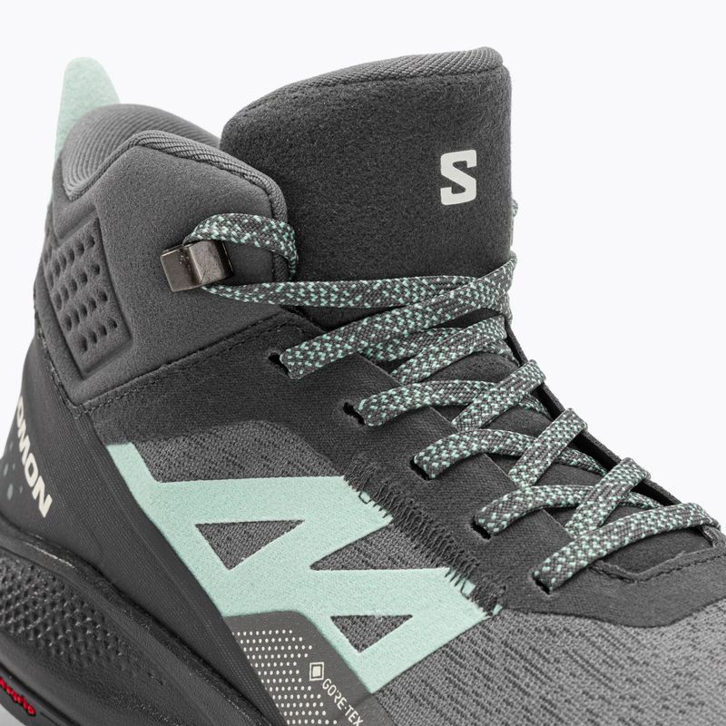 Salomon Outpulse Mid GTX cizme de trekking pentru femei ebony/qush/ebony 8