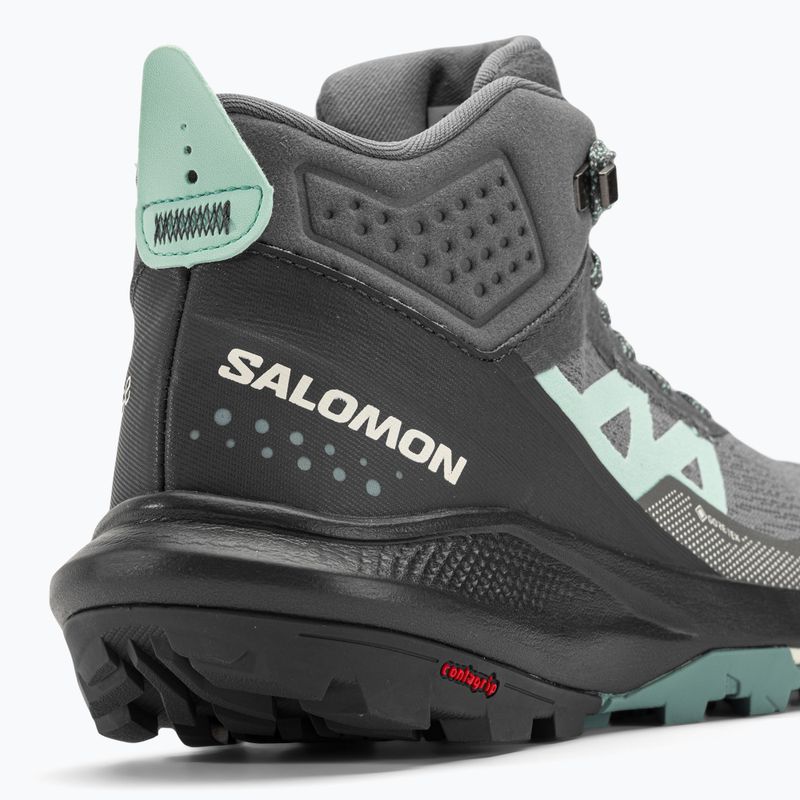 Salomon Outpulse Mid GTX cizme de trekking pentru femei ebony/qush/ebony 9