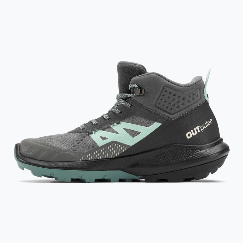 Salomon Outpulse Mid GTX cizme de trekking pentru femei ebony/qush/ebony 10