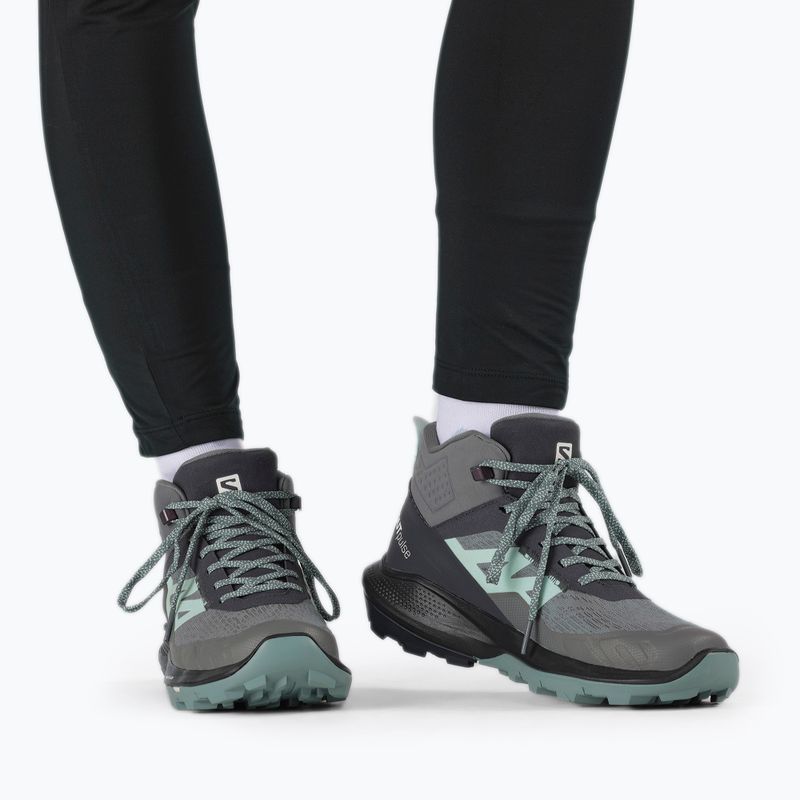 Salomon Outpulse Mid GTX cizme de trekking pentru femei ebony/qush/ebony 16