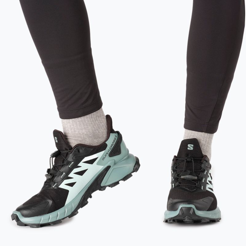 Încălțăminte de alergat pentru femei Salomon Supercross 4 GTX negru-albastră L41735500 18