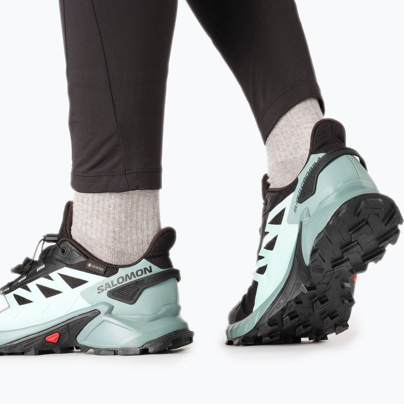 Încălțăminte de alergat pentru femei Salomon Supercross 4 GTX negru-albastră L41735500 19