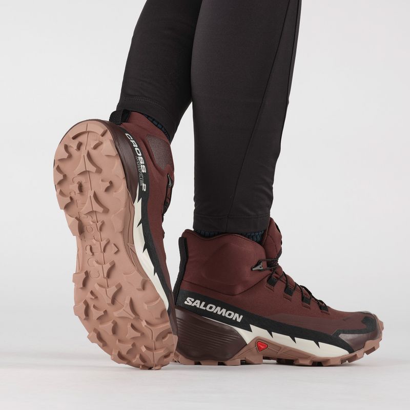 Încălțăminte de trekking pentru femei Salomon Cross Hike MID GTX 2 bitter chocolate/ mocha mousse 11