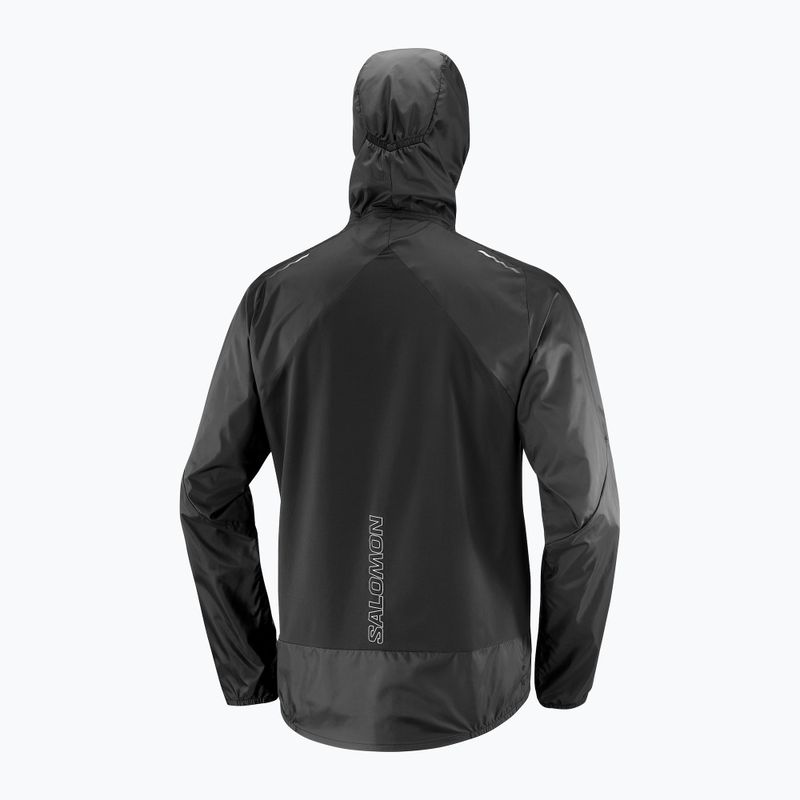 Geacă de alergare pentru bărbați Salomon Cross Wind deep black 5
