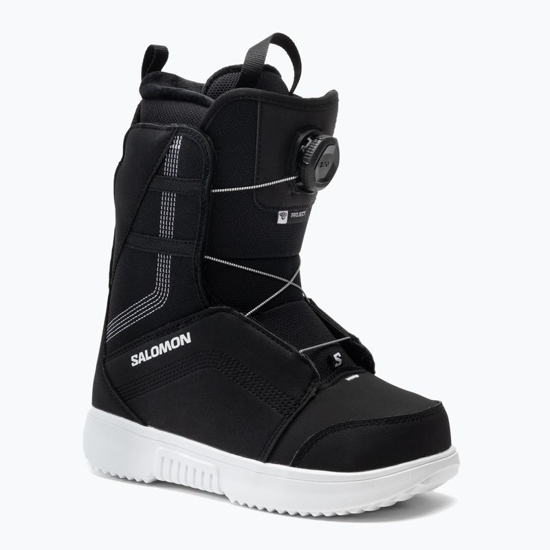 Cizme de snowboard pentru copii Salomon Project Boa negru L41681700