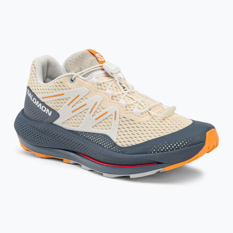Încălțăminte de trail pentru femei Salomon Pulsar Trail bej-gri L47210600