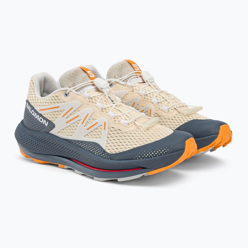 Încălțăminte de trail pentru femei Salomon Pulsar Trail bej-gri L47210600 6