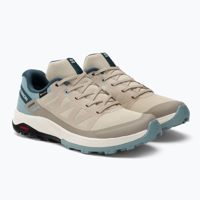 Încălțăminte de trekking pentru femei Salomon Outrise GTX bej L47142700 4