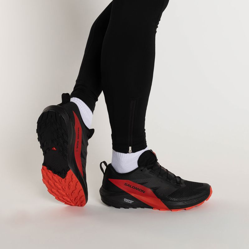 Încălțăminte de alergat pentru bărbați Salomon Sense Ride 5 neagră L47214300 3