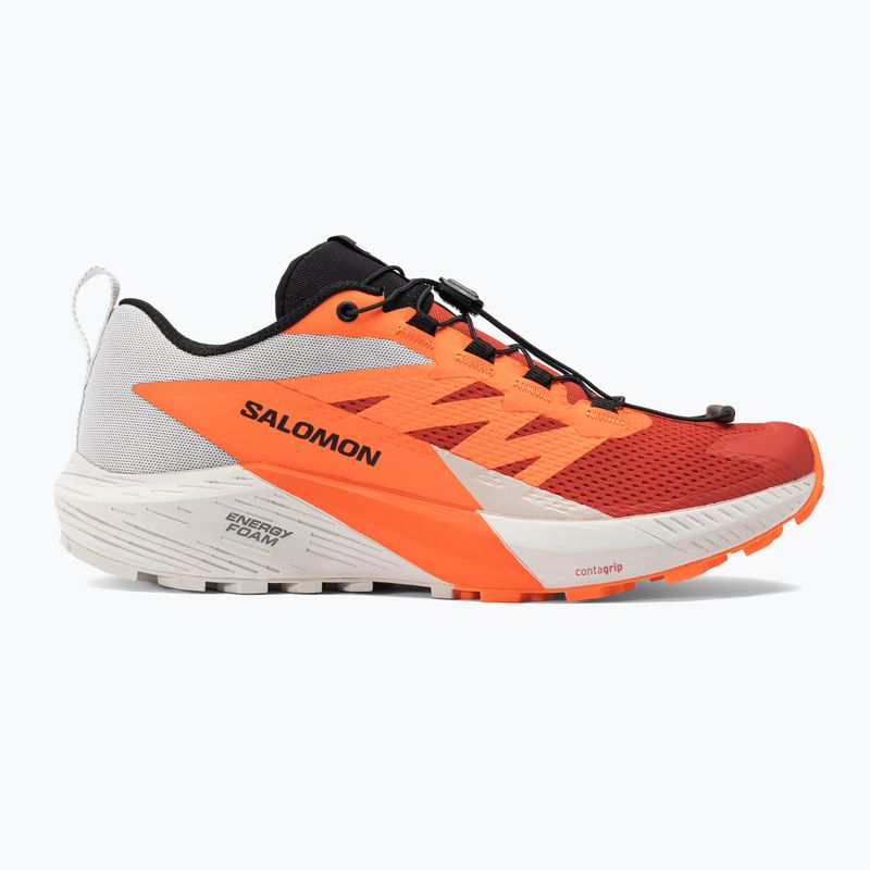 Încălăminte de alergat pentru bărbați Salomon Sense Ride 5 lunar rock/shocking orange/fiery red 2