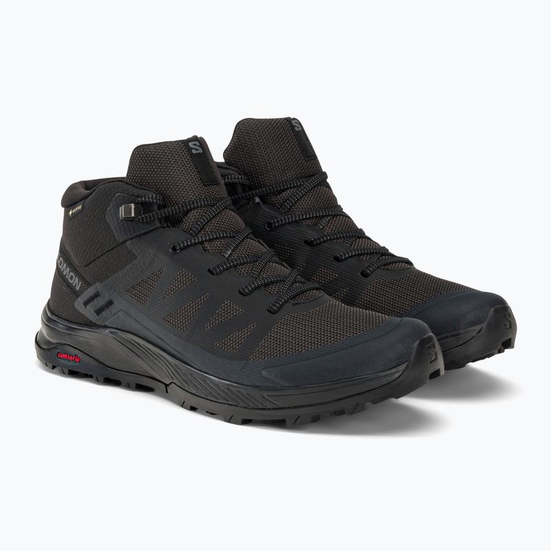 Încălțăminte de trekking pentru bărbați Salomon Outrise Mid GTX neagră L47143500 4