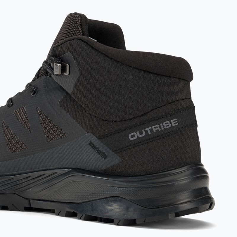 Încălțăminte de trekking pentru bărbați Salomon Outrise Mid GTX neagră L47143500 10