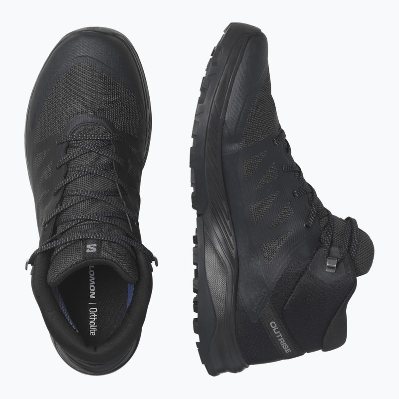 Încălțăminte de trekking pentru bărbați Salomon Outrise Mid GTX neagră L47143500 15