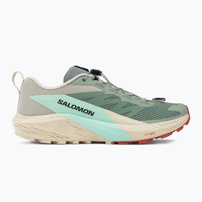 Încălțăminte de alergat pentru bărbați Salomon Sense Ride 5 Lily Pad/Rainy Day/Bleached Aqua L47211700 2