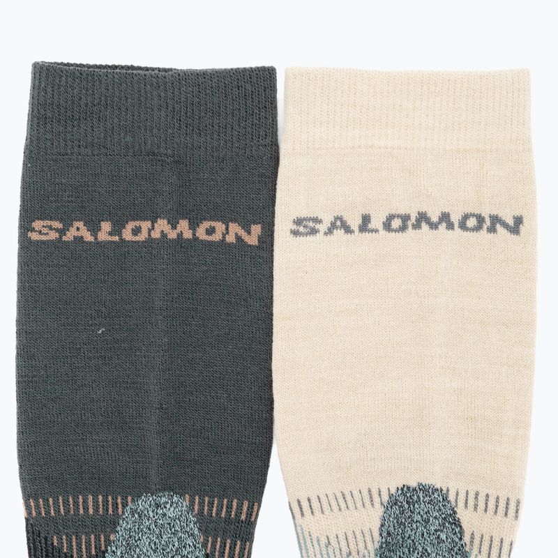 Salomon X Ultra Access Crew 2 perechi de șosete de drumeție ebony/rainy day trekking 4
