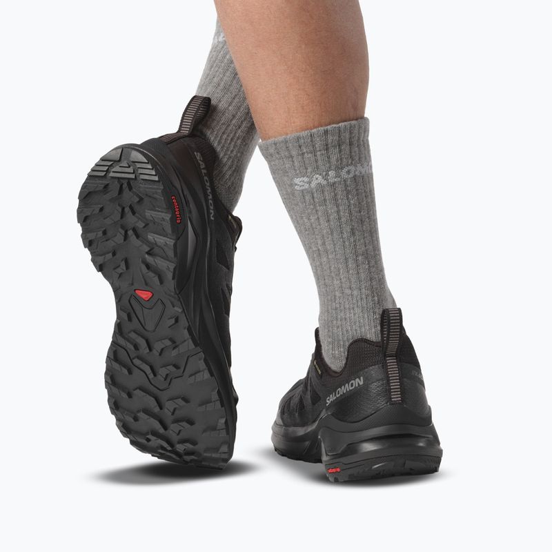 Încălțăminte de trekking pentru bărbați Salomon X-Adventure GTX Black/Black/Black 6