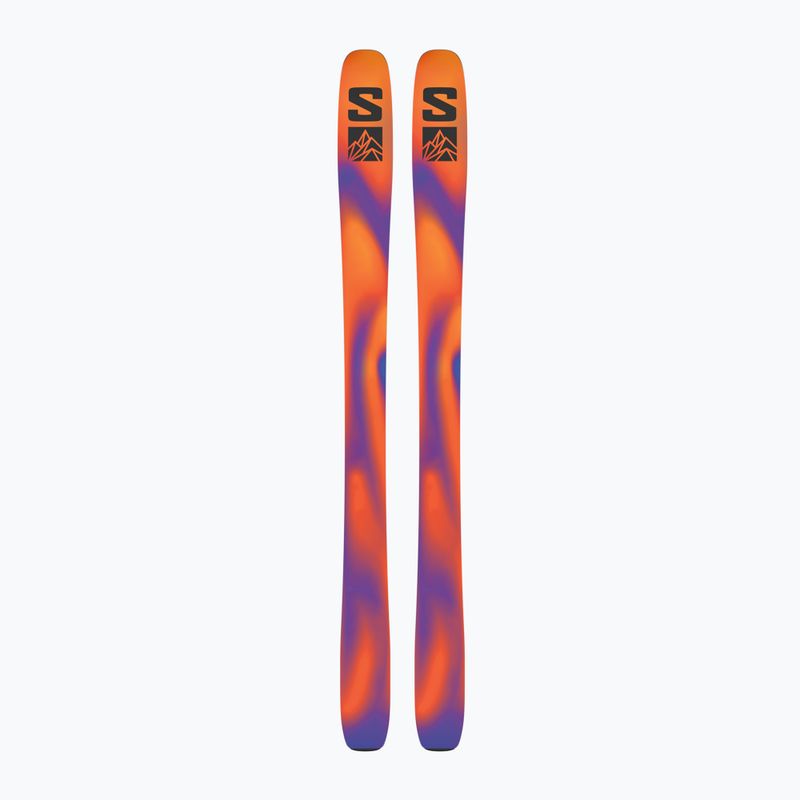 Salomon QST 98 + piei reef waters/flame orange/royal purple schiuri downhill 6