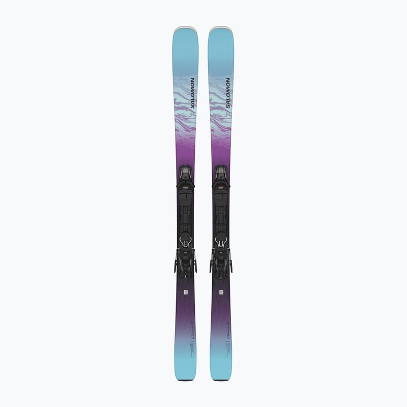 Schiuri de coborâre pentru femei Salomon Stance W80 + legături M10 GW black/dewberry/bleached aqua