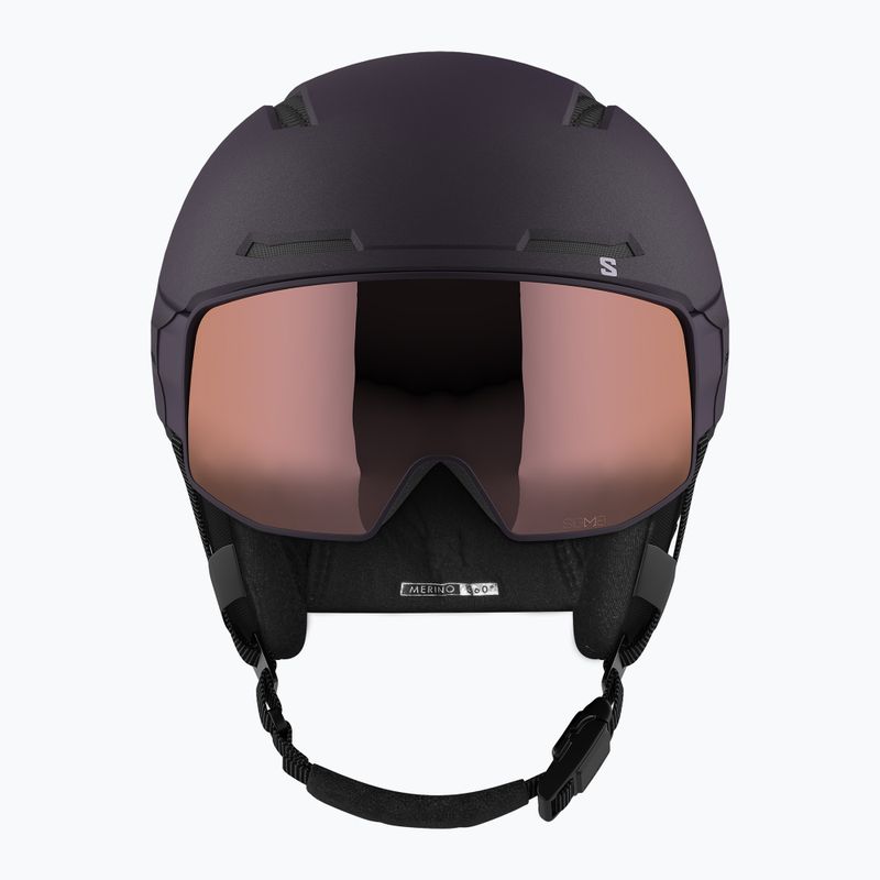 Cască de schi Salomon Driver Prime Sigma Plus S2/S3 night shade/silver pink/sky blue 10