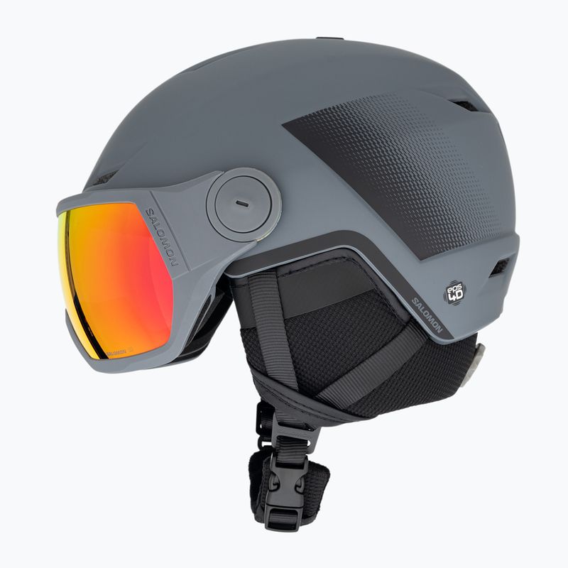 Cască de schi Salomon Pioneer LT Visor S2 ebony/red 5