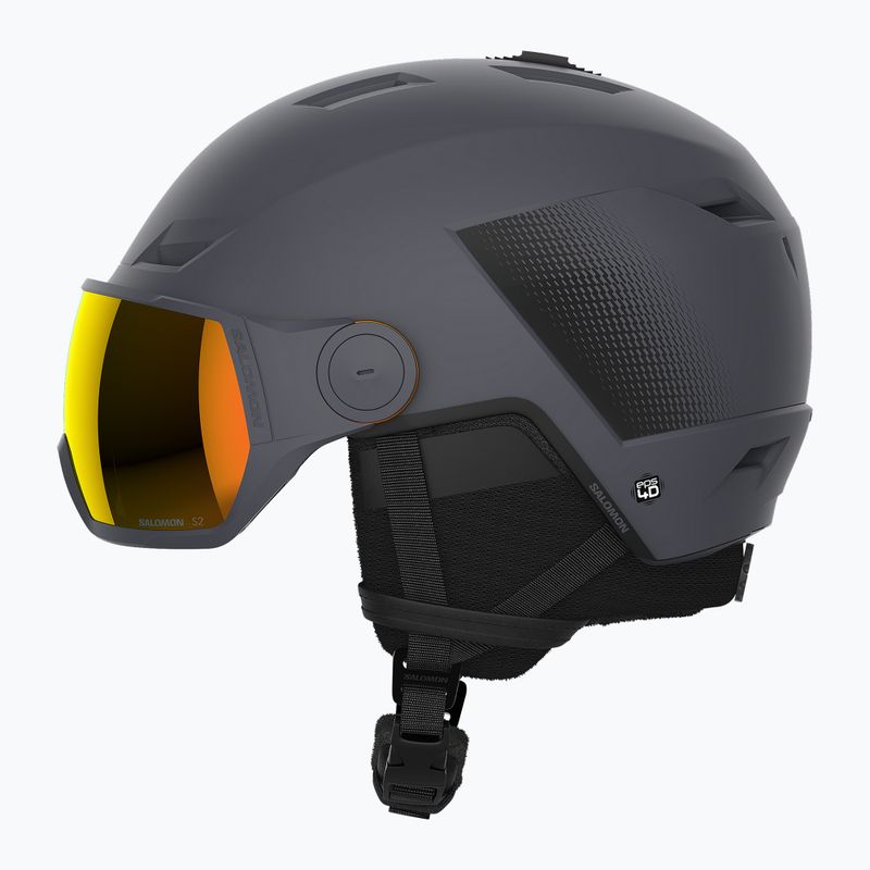 Cască de schi Salomon Pioneer LT Visor S2 ebony/red 8