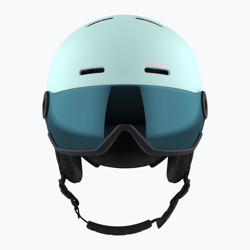 Cască de schi pentru copii  Salomon Orka Visor bleached aqua 3