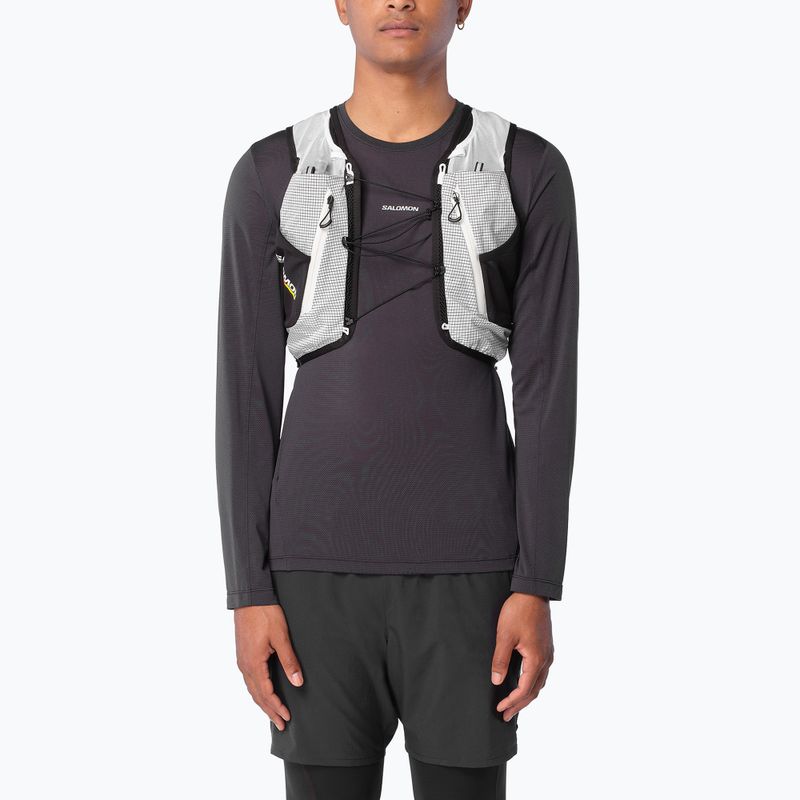 Rucsac pentru alergare Salomon Advance Skin Cross Season Race 15 l white/black 6