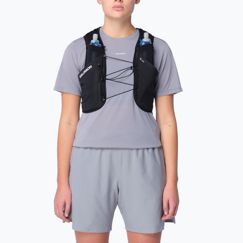 Vestă de alergare Salomon S/Lab Pulsar with 3 Flasks black/white 6