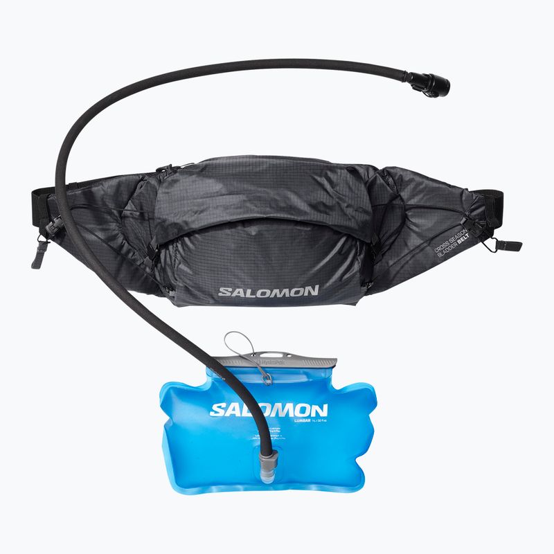 Curea pentru alergare Salomon Cross Season Waist + bukłak 1l ebony/black 2