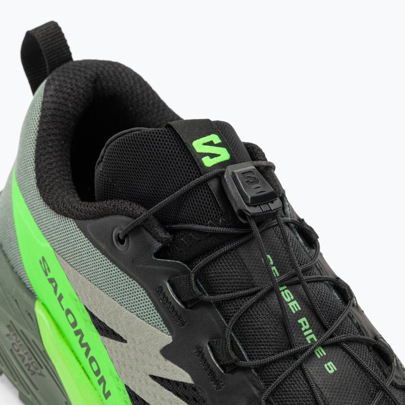 Pantofi de alergare pentru bărbați Salomon Sense Ride 5 negru/laurel wreath/gecko verde 9