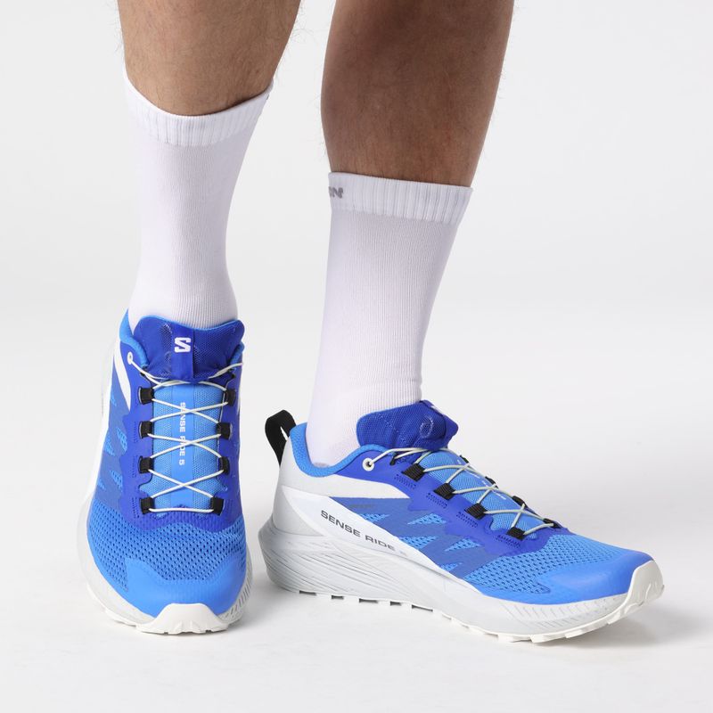 Pantofi de alergare pentru bărbați Salomon Sense Ride 5 ibiza blue/lapis/blue/white 4