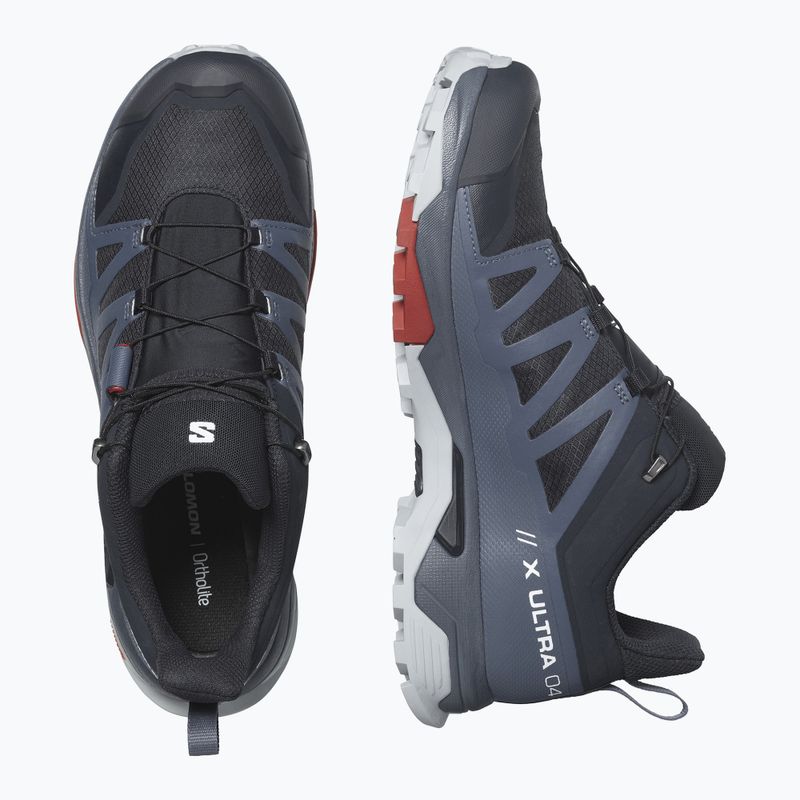 Încălțăminte de trekking pentru bărbați Salomon X Ultra 4 GTX carbon/bering sea/pearl blue 13