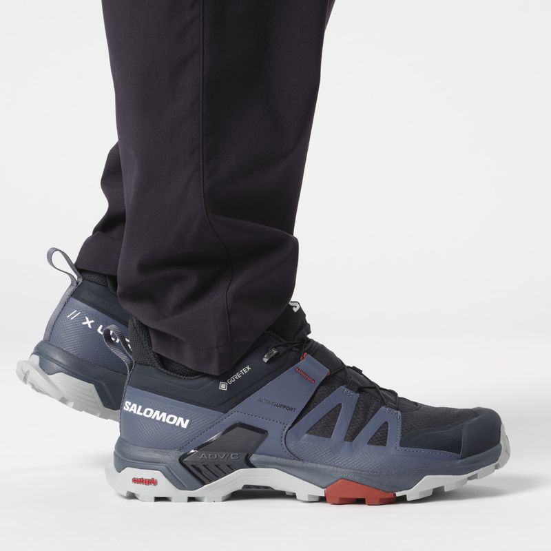 Încălțăminte de trekking pentru bărbați Salomon X Ultra 4 GTX carbon/bering sea/pearl blue 14