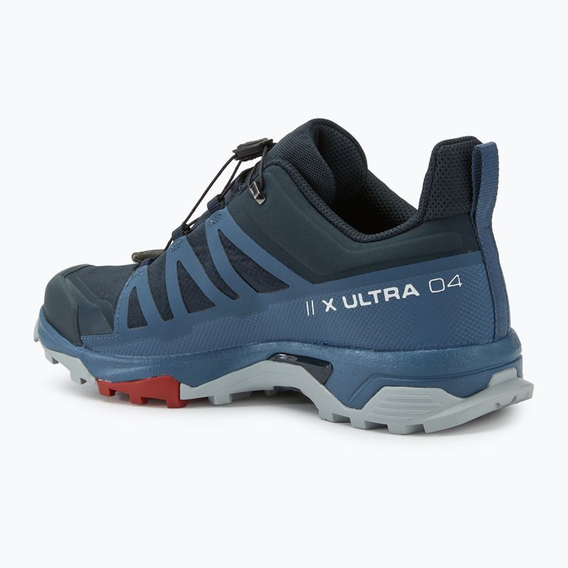 Încălțăminte de trekking pentru bărbați Salomon X Ultra 4 GTX carbon/bering sea/pearl blue 3