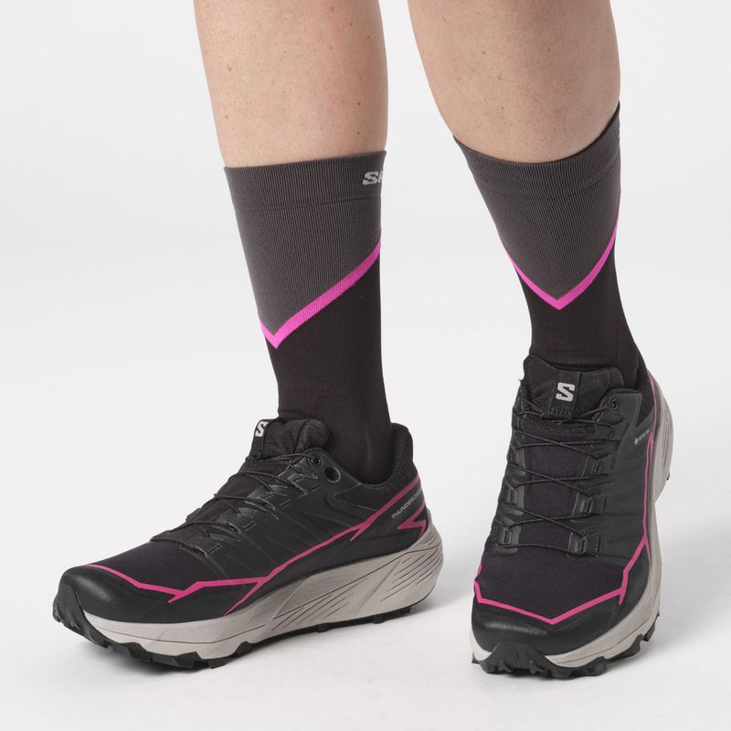 Încălțăminte de alergare pentru femei  Salomon Thundercoss GTX black/black/pink 3
