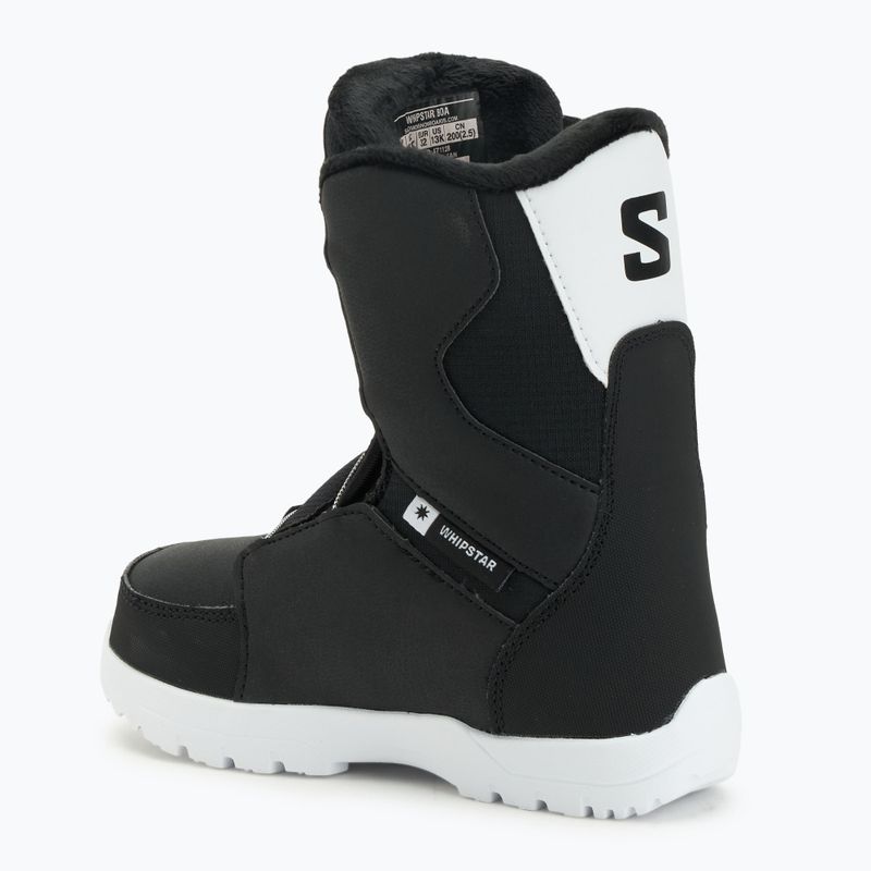 Încălțăminte de snowboard pentru copii Salomon Whipstar Boa Jr black/black/white 2
