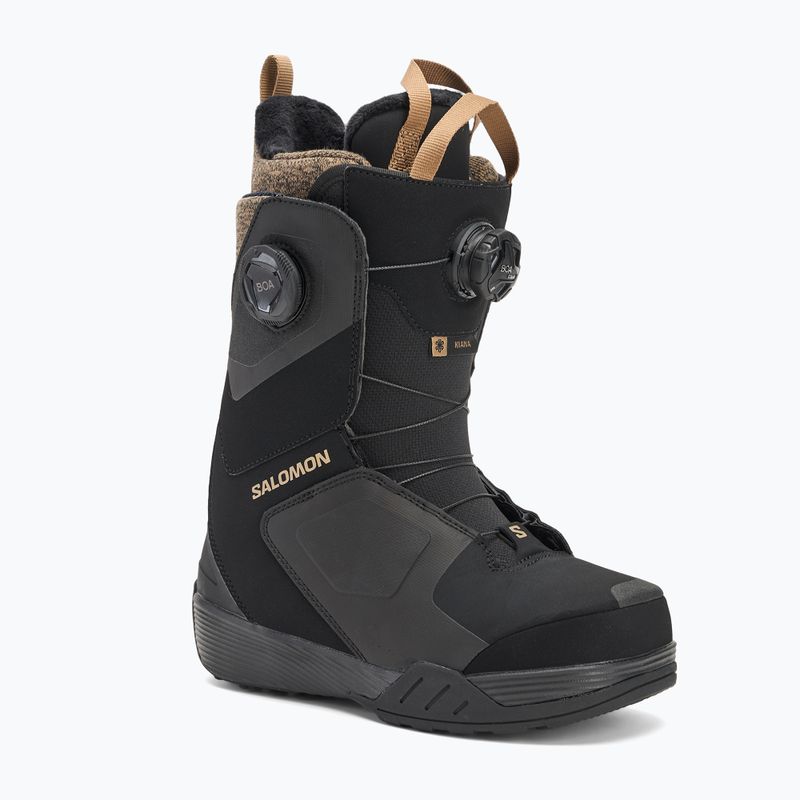 Ghete de snowboard pentru femei Salomon Kiana Dual Boa W black/black/sepia tint