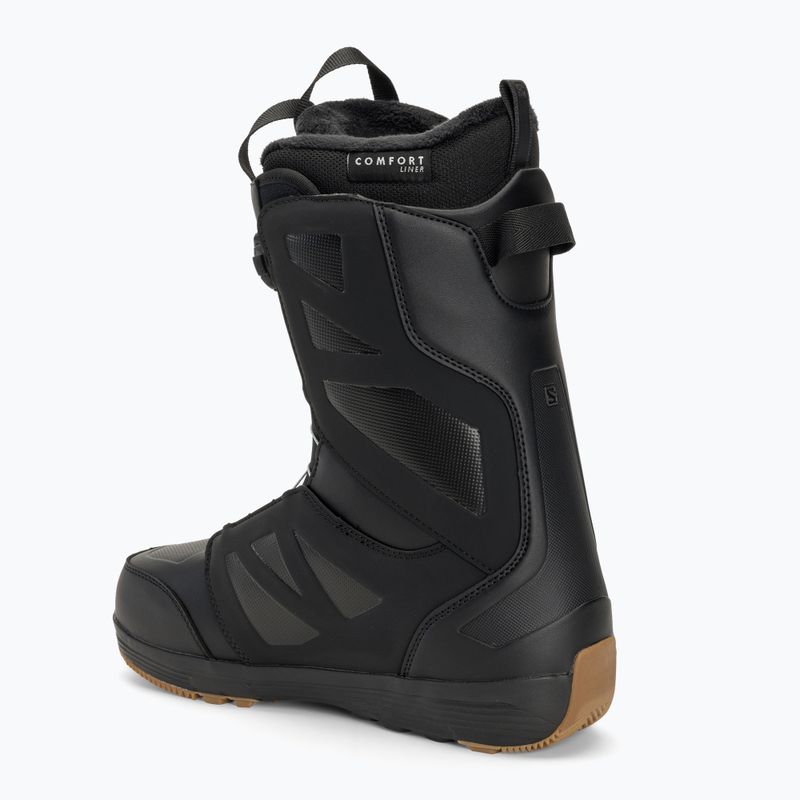Bocanci de snowboard Salomon Launch Boa SJ Boa negru/negru/alb pentru bărbați Salomon Launch Boa SJ Boa negru/negru/alb 2