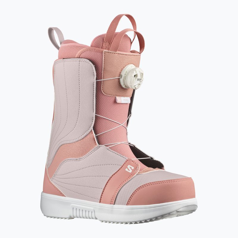 Cizme de snowboard pentru femei Salomon Pearl Boa ash rose/lilac ash/white 6