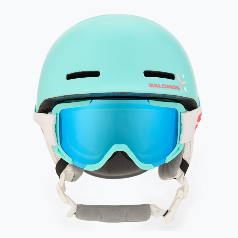 Cască de schi pentru copii  Salomon Player Combo + Gogle XV Jr aruba blue 2